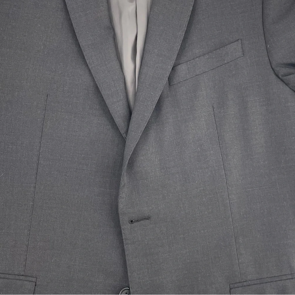Blujacket Tanner Model Grey 100% Wool Fully Lined Pockets 42S Sport Coat Jacket
